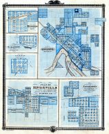 Russell, Scranton, Tyrone, Knoxville, Ottumwa, Jefferson, Iowa 1875 State Atlas